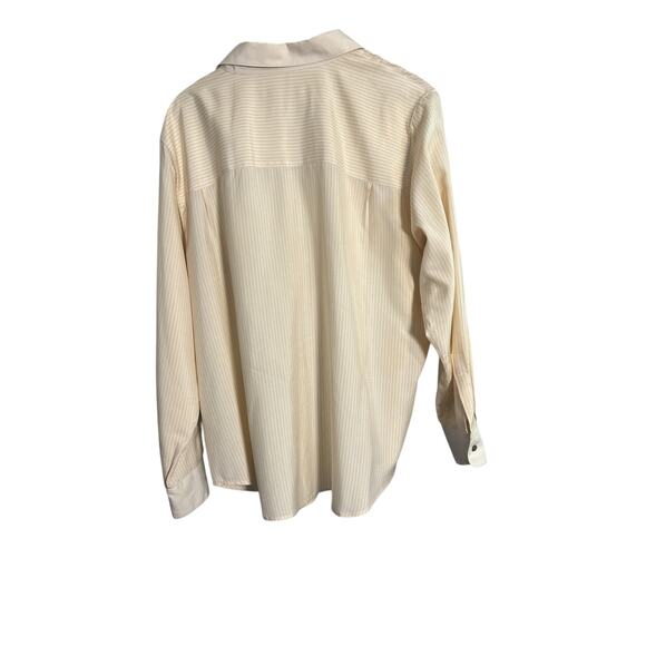 Vintage Lord & Taylor 100% Silk Striped Blouse
22W Plus Size Cream - Picture 5 of 5